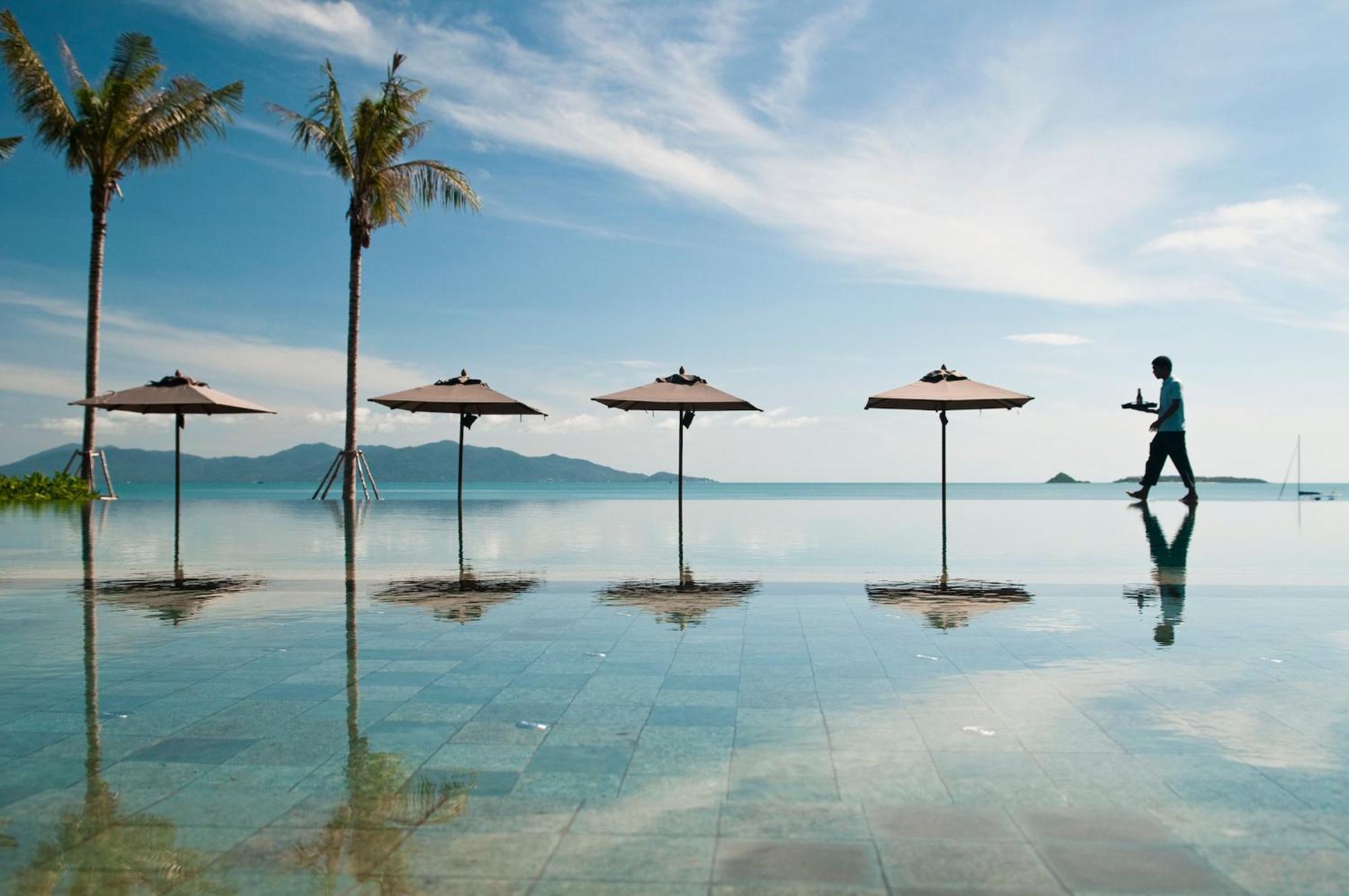 Hansar Samui Resort & Spa - Sha Extra Plus Bophut Exterior photo Infinity pool at the resort